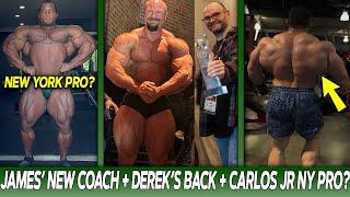 James Hollingsheads NEW Coach AGAIN + Derek Lunsfords Back Looks Crazy + Carlos Jr Doing NY Pro?