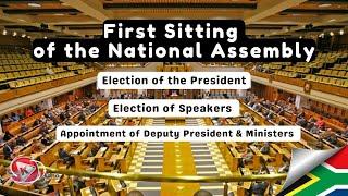 What happens during the First National Assembly Sitting?  Parliament First Sitting  14 June 2024