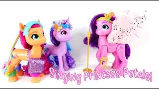 MLP Toys Singing Princess Petals and Rainbow Reveal Sunny Starscout A New Generation
