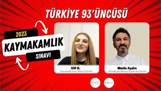 2023 Kaymakamlık Sınavını Nasıl Kazandı? Türkiye 93üncümüz ile Röportaj