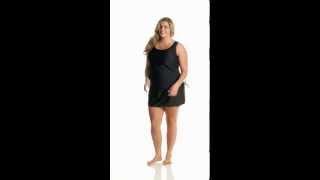Sporti Plus Size Compressed Skirted Bottom  SwimOutlet.com