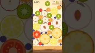 Watermelon 3D Fruit Merge game ads 5 liquid splash effect