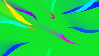 BEST 12 Colorful Glowing Lines Animation Green Screen  by Green Pedia