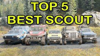 Top 5 SnowRunner - Best Scout Vehicles Small Trucks and Hummers