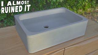 How to make a Stylish Concrete Basin - Dont Make the Same Mistake I Did