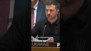 Ukraines Zelenskiy Tells UN Russia Must Be Forced Into Peace