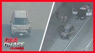 Full Car Chase Driver drives dangerously through LA backs into police  Car Chase Channel