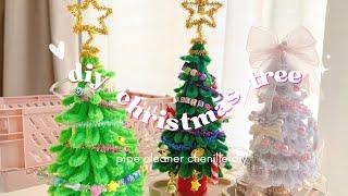 DIY pipe cleaner Christmas Craft  DIY Chenille wire Christmas Tree  Dollar Holiday crafts