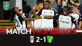 HIGHLIGHTS  Fulham 2-1 Norwich  Iwobi Shines as Fulham Progress in Cup 