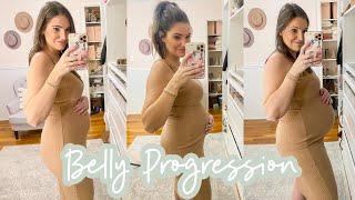 PREGNANT BELLY PROGRESSION  First Pregnancy  Sarah Brithinee