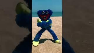 HUGGY WUGGY DANCING IN REAL LIFE #foryou #viral #shorts #funny #huggywuggy #plush #wellerman