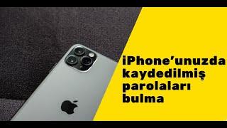 iPhoneunuzda kaydedilmiş parolaları bulma 