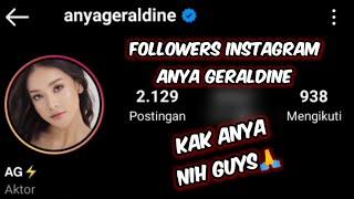 Jumlah Followers Instagram Anya Geraldine
