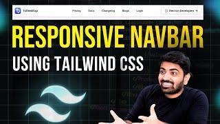 Build A Responsive NavBar using TailwindCSS  Tailwind CSS For Beginners 2024