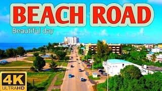 Beach Road  Garapan  Beautiful sunny day  670  Saipan  4K