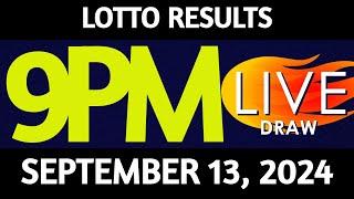 Lotto Result Today 900 pm draw September 13 2024 Friday PCSO LIVE