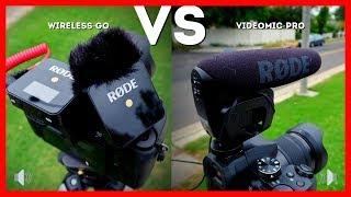 RODE Wireless GO VS  VideoMic Pro _ testing and comparison for vlogging