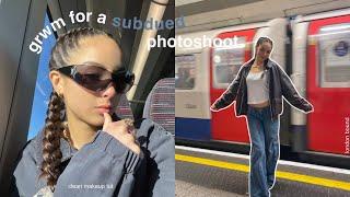 GRWM for a subdued photoshoot in london