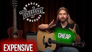 Expensive vs. Cheap Taylor Guitars  PS14ce vs. 114e