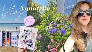 Vlog aquarelle n°12 - Live à Bordeaux et soleil breton 