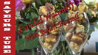 How to make Candied Walnuts with Marzipan First on Youtube with The French Baker TV Chef Julien