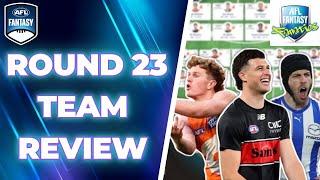 Round 23 Review  AFL Fantasy 2024