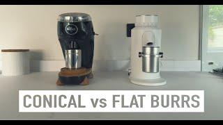Espresso Coffee Grinder  Conical vs Flat Burrs