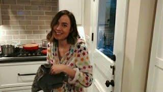 Courtney ford & Brandon routh make ice cream in a bag at home #9