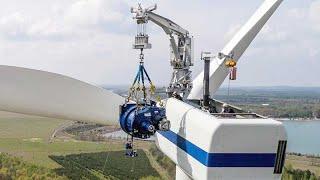 Construction Installation of a Wind Turbine - Amazing Construction Process