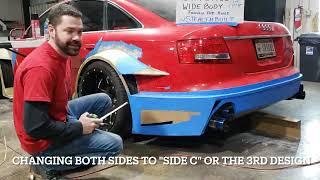 Audi Widebody Build 6 - Rear Flare Section Reworked