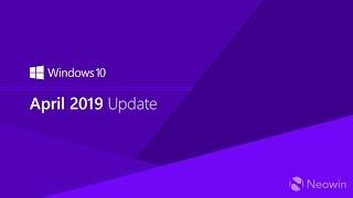 Windows 10 April Update Official Release New Features Demo
