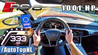 1001HP AUDI RS6 C8 MTM *333KMH* on AUTOBAHN NO SPEED LIMIT by AutoTopNL