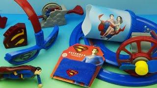 2006 SUPERMAN RETURNS set of 8 BURGER KING MOVIE COLLECTIBLES VIDEO REVIEW