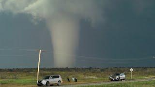 Astonishing White Tornado on the Ground for an Hour - May 23 2024