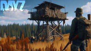 I built a HIDDEN HUNTING TOWER BASE in DayZ