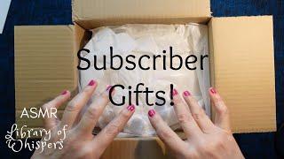 ASMR  Lovely Subscriber Parcels - Whispered UnwrappingUnboxing Show & Tell