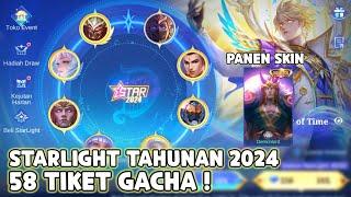 58 TIKET  CARA DAPAT SKIN STARLIGHT FEST TAHUNAN 2024 BANYAK SKIN LIMITED COLLECTOR