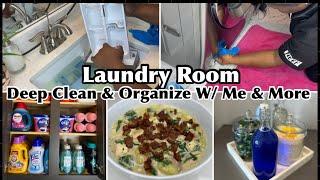 SATISFYING LAUNDRY ROOM DEEP CLEAN & ORGANIZE WITH ME EXTREME CLEANING MOTIVATION