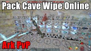 Wiping Pack Cave Online The Island  Ark Survival Evolved Raids #57 Unofficial PvP