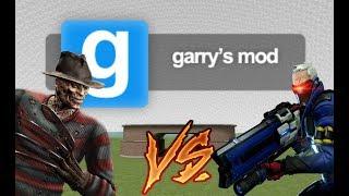 GMod  Lucha Epica Soldier 76 Vs Freddy Krueger