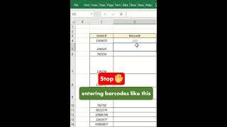 Create barcodes in excel   Shortcuts that Speed-up work 