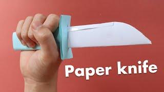 How to make a Paper Weapon. Paper Knife that Looks like Real