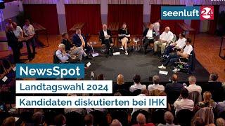 NewsSpot Landtagswahl 2024 - Kandidaten diskutierten bei IHK