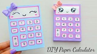 DIY Cute Paper Calculator & Mini Notepad  DIY Paper Crafts  Back to school  DIY Mini Notepad