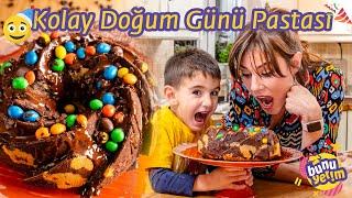 Kolay Doğum Günü Pastası  Keki pastaya dönüştürdük 