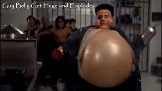 Guy belly get huge and explodes