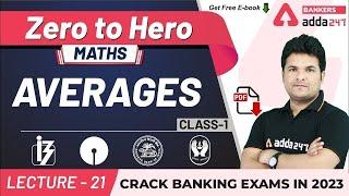 Average Problems Tricks and Shortcuts Class-1  Maths  Adda247 Banking Classes  Lec-21