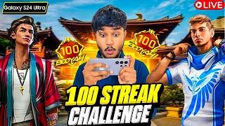 Live Hardest Challenge  100+ Streak In Br Ranked  #freefirelive