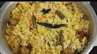 ప్రెషర్ కుక్కర్ లో వెజెటబుల్ పులావ్ బిర్యానీ   Vegetable Pulao Recipe  వెజ్ పులావు 