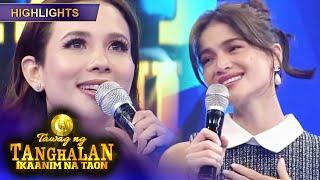 Anne is moved to tears by the beauty of Karylles singing  Tawag Ng Tanghalan